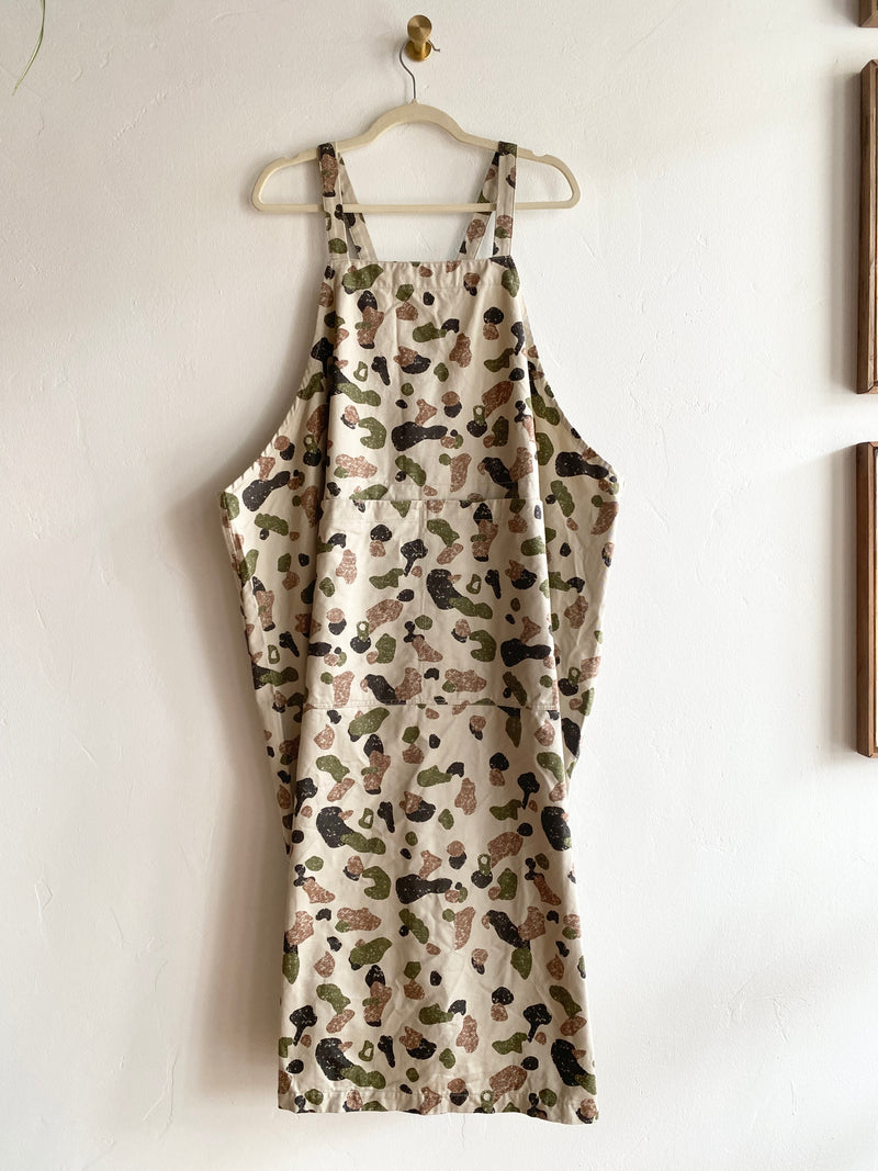 Woven Cotton Camo Apron Dress