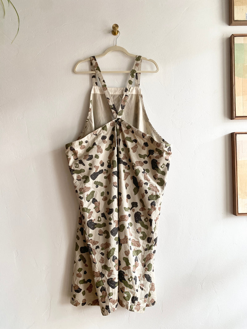 Woven Cotton Camo Apron Dress
