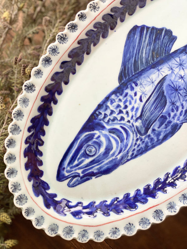The Oval Serving Dish, Fish