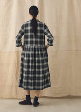 Check Cotton Cashmere Shirt Dress