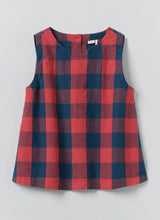 Gingham Check Linen Tank