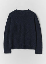 Finn Donegal Wool Sweater In Navy