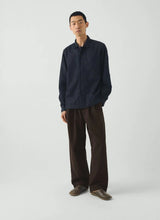 Men's Straight Hem Indigo Denim Shirt