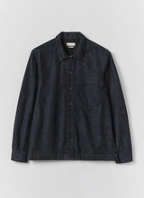 Men's Straight Hem Indigo Denim Shirt