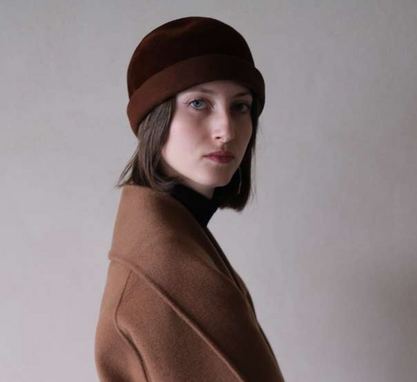 LIZ LAPIN Hat in Rich Dark Brown