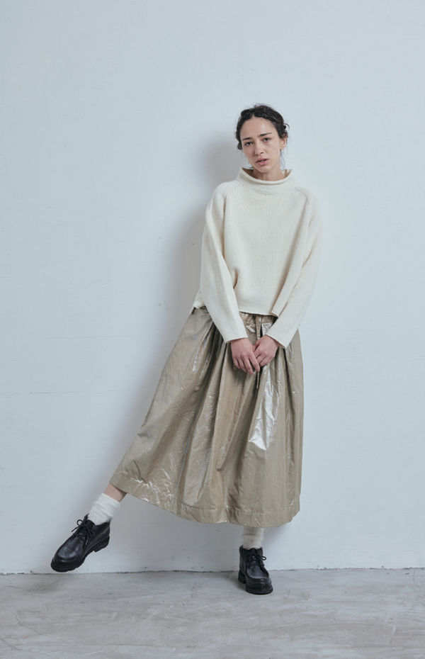 Foil Processing Box Pleated Skirt
