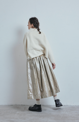 Foil Processing Box Pleated Skirt