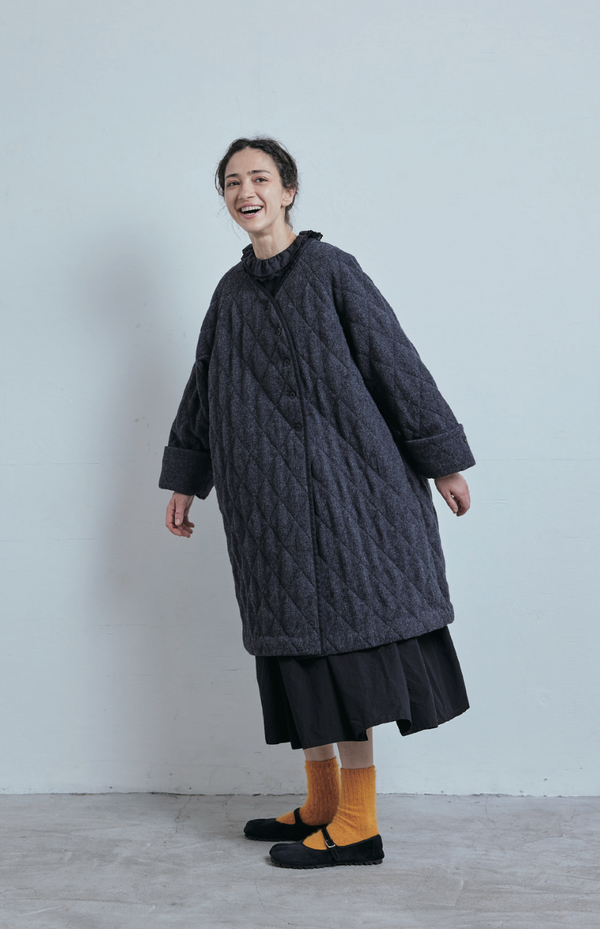 Wool Quilt Aino Coat