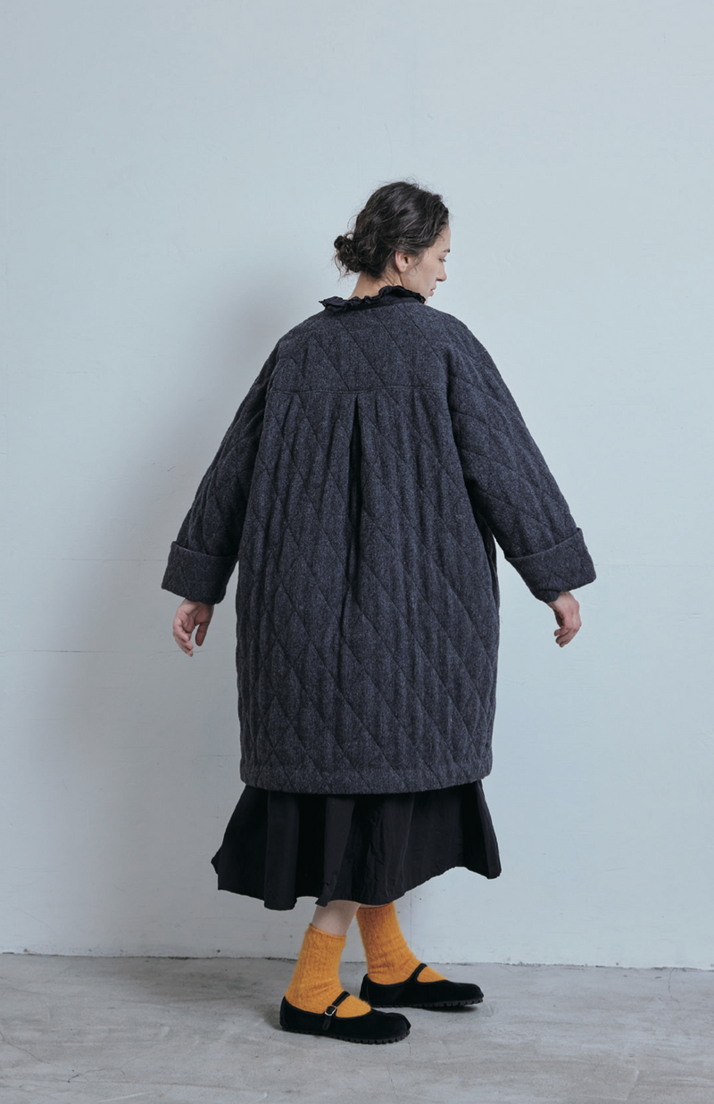 Wool Quilt Aino Coat