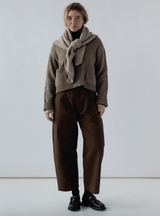 The Ana Crop Trouser, Walnut