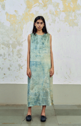 Velvet Lila Dress in Glassy Sea Blue