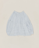 Astrid Silk Blouse in Sky Blue