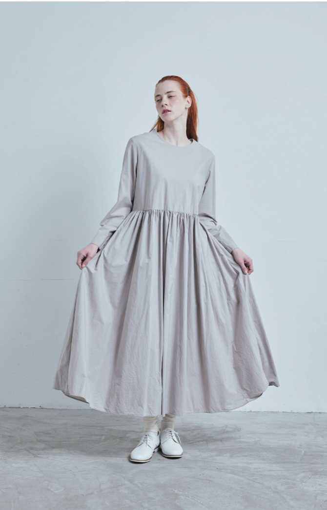 Volume Gathered Dress