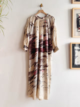 Alva Silk Dress in Passing Clouds