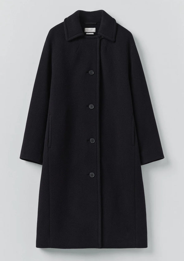 Wool Conservatoire Coat, Deep Navy