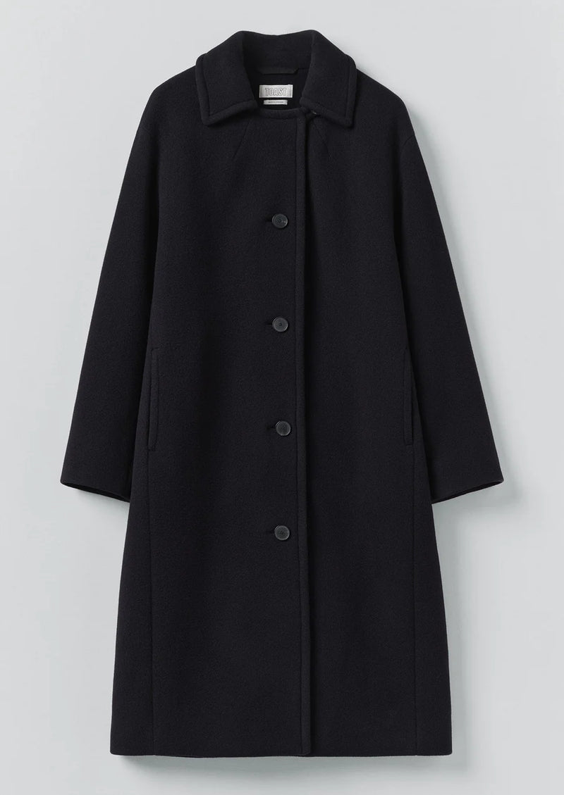 Wool Conservatoire Coat, Deep Navy