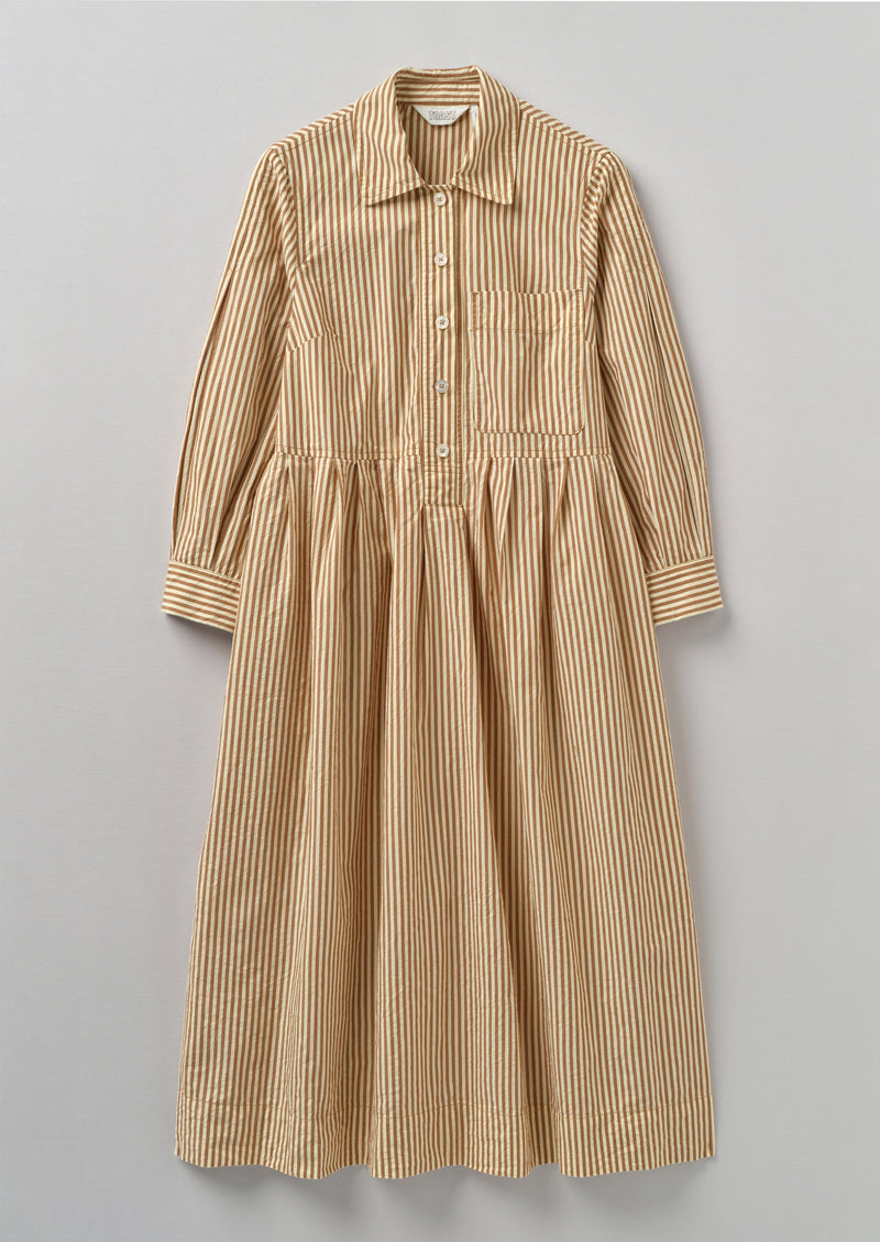 TOAST Fayre Stripe Organic Poplin Shirt Dress