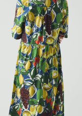Selma Sketched Fruit Print Dress