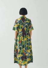 Selma Sketched Fruit Print Dress