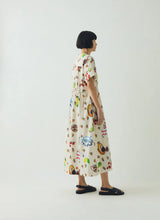 Table Setting Print Cotton Dress