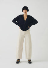 Ffion Wool Cashmere Boxy Cardigan