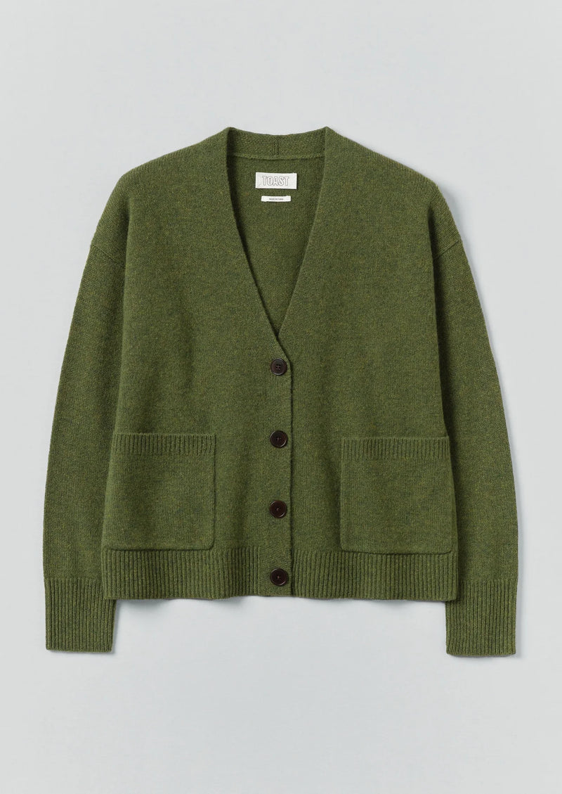 Ffion Wool Cashmere Boxy Cardigan
