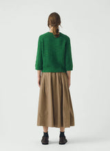 Textured Rib Linen Cotton Sweater