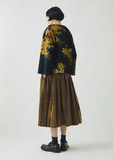 Space Dyed Check Wrap Skirt