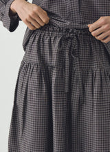 Check Cotton Silk Skirt