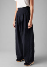 Corinne Herringbone Wide Leg Trousers