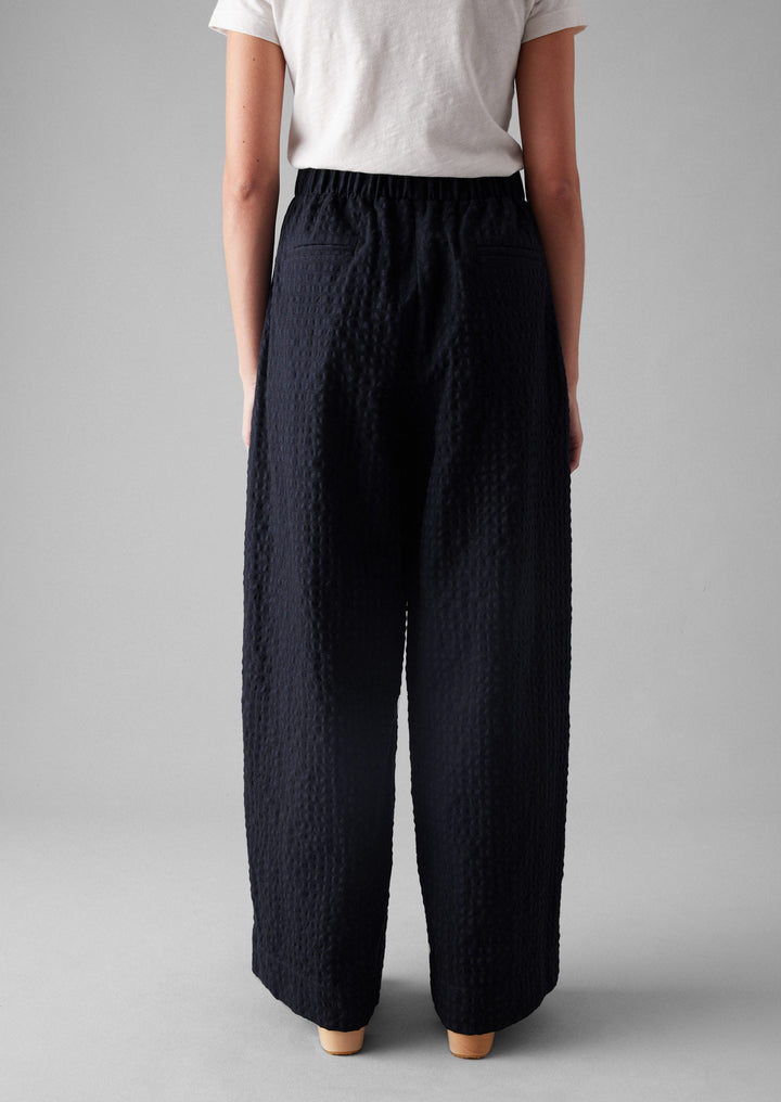 Corinne Herringbone Wide Leg Trousers