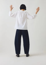 Catrin Cotton Oxford Easy Shirt, White