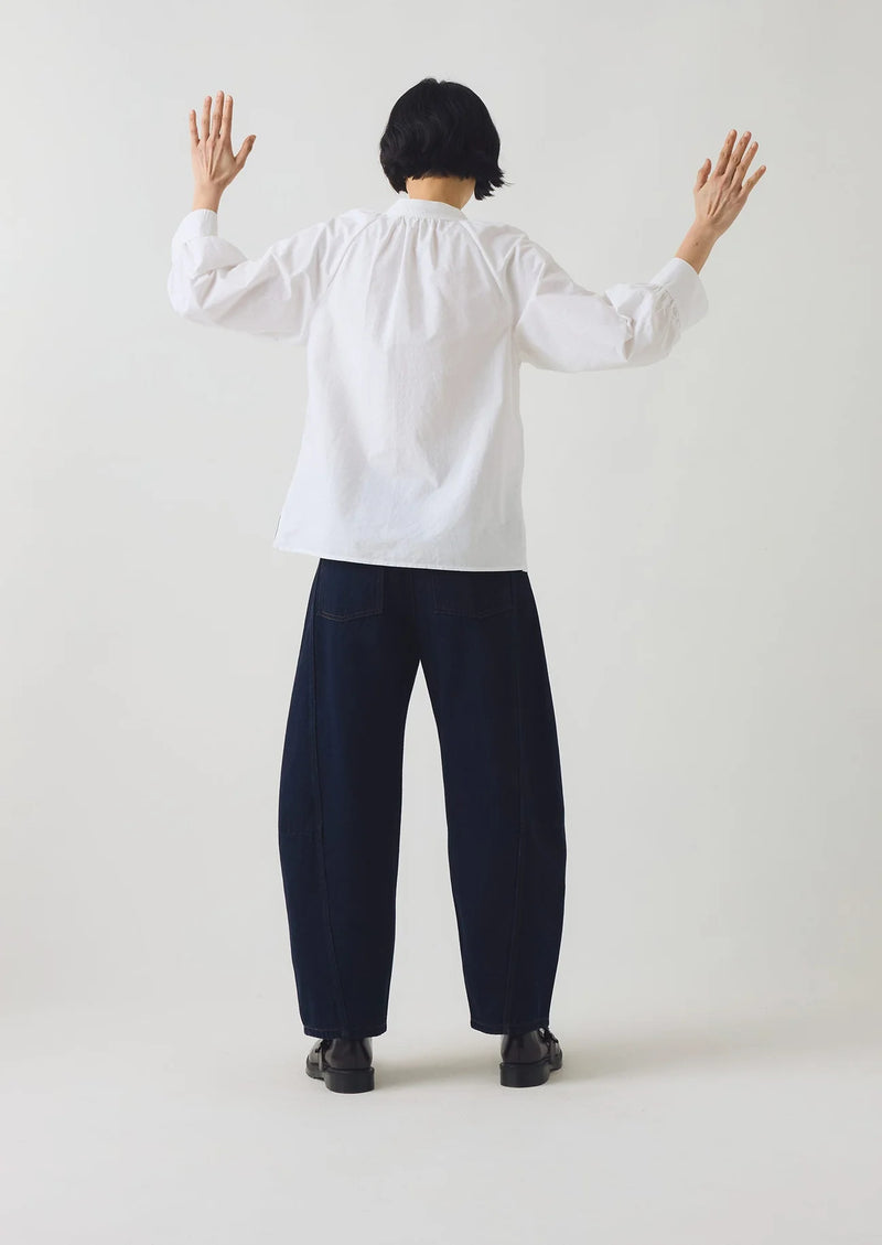 Catrin Cotton Oxford Easy Shirt, White