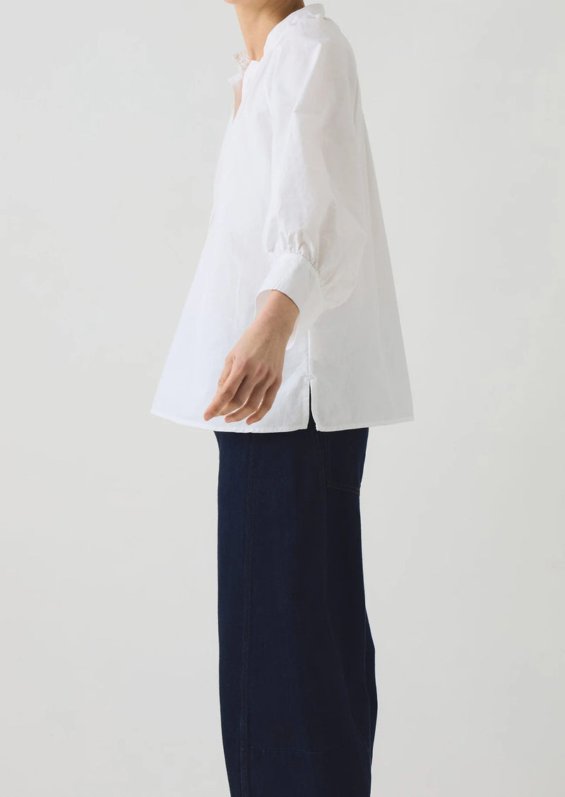 Catrin Cotton Oxford Easy Shirt, White