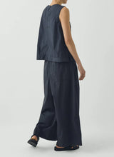 Panelled Garment Dyed Sleeveless Top