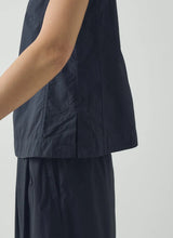 Panelled Garment Dyed Sleeveless Top