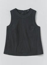 Panelled Garment Dyed Sleeveless Top