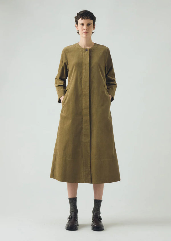 Adjustable Needlecord A-Line Dress, Linden