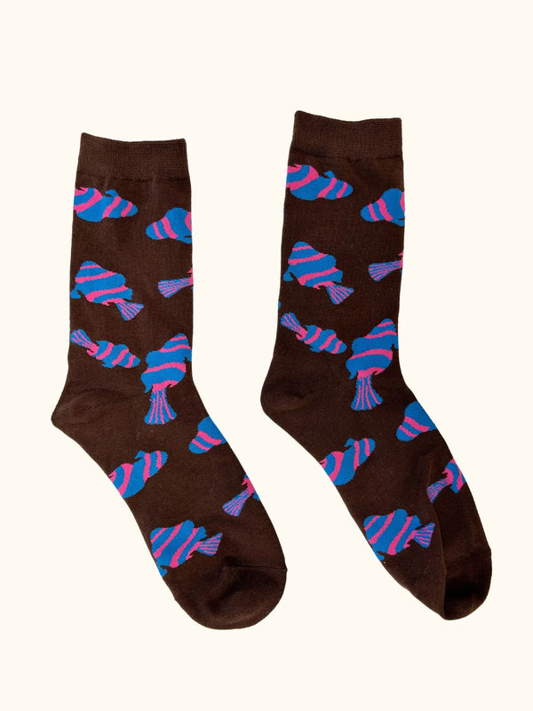 Sauntering Socks, Choco Fish