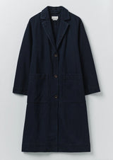 Dropped Shoulder Japanese Denim Coat
