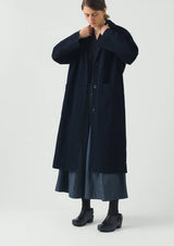Dropped Shoulder Japanese Denim Coat
