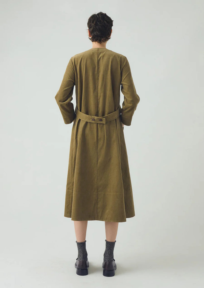 Adjustable Needlecord A-Line Dress, Linden