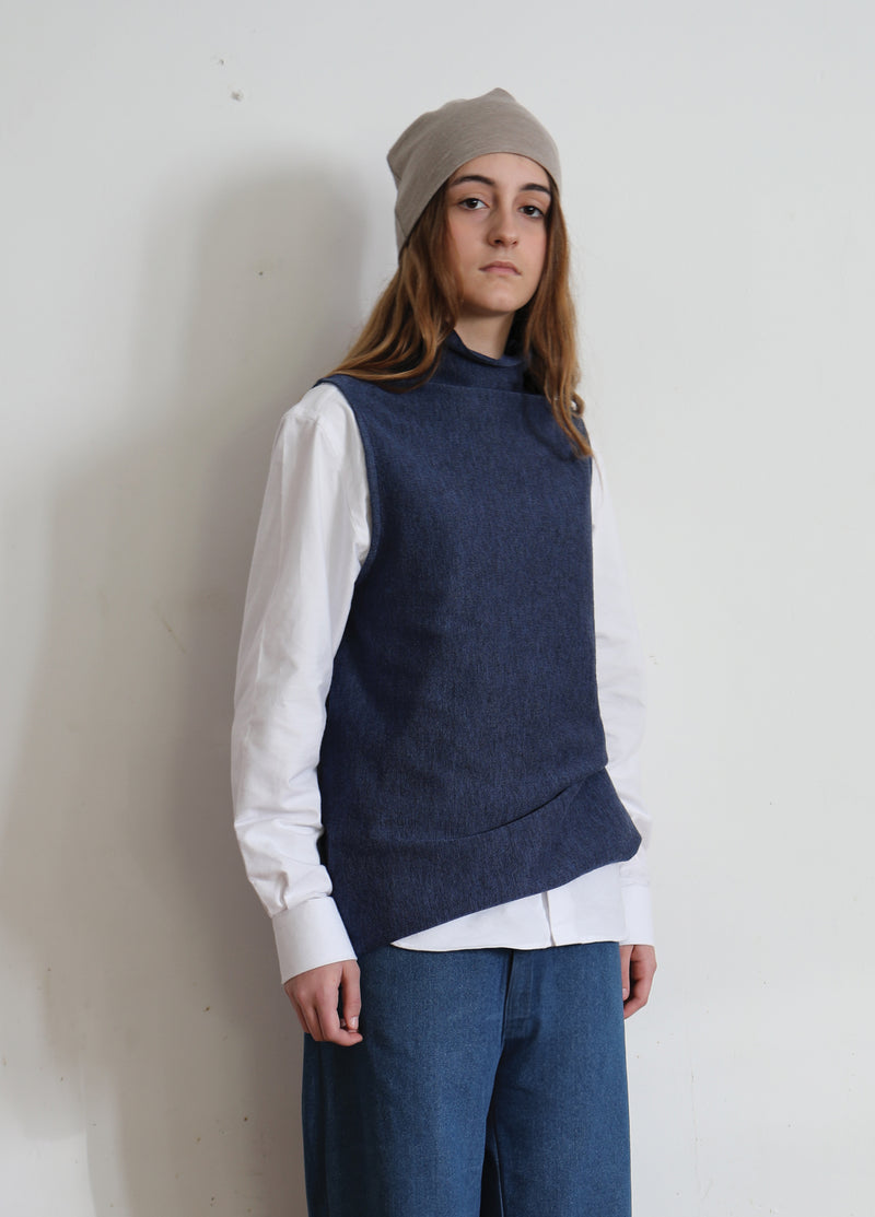 The Wool Vest, Blue