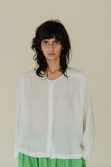 Ira Front Closure Top, Alabaster