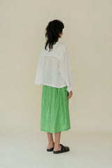 Ira Front Closure Top, Alabaster