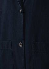 Dropped Shoulder Japanese Denim Coat