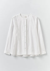 Round Neck Cotton Oxford Shirt