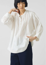 Crockery Edge Cotton Poplin Top