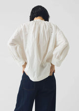 Crockery Edge Cotton Poplin Top