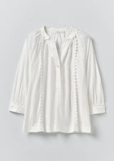 Crockery Edge Cotton Poplin Top